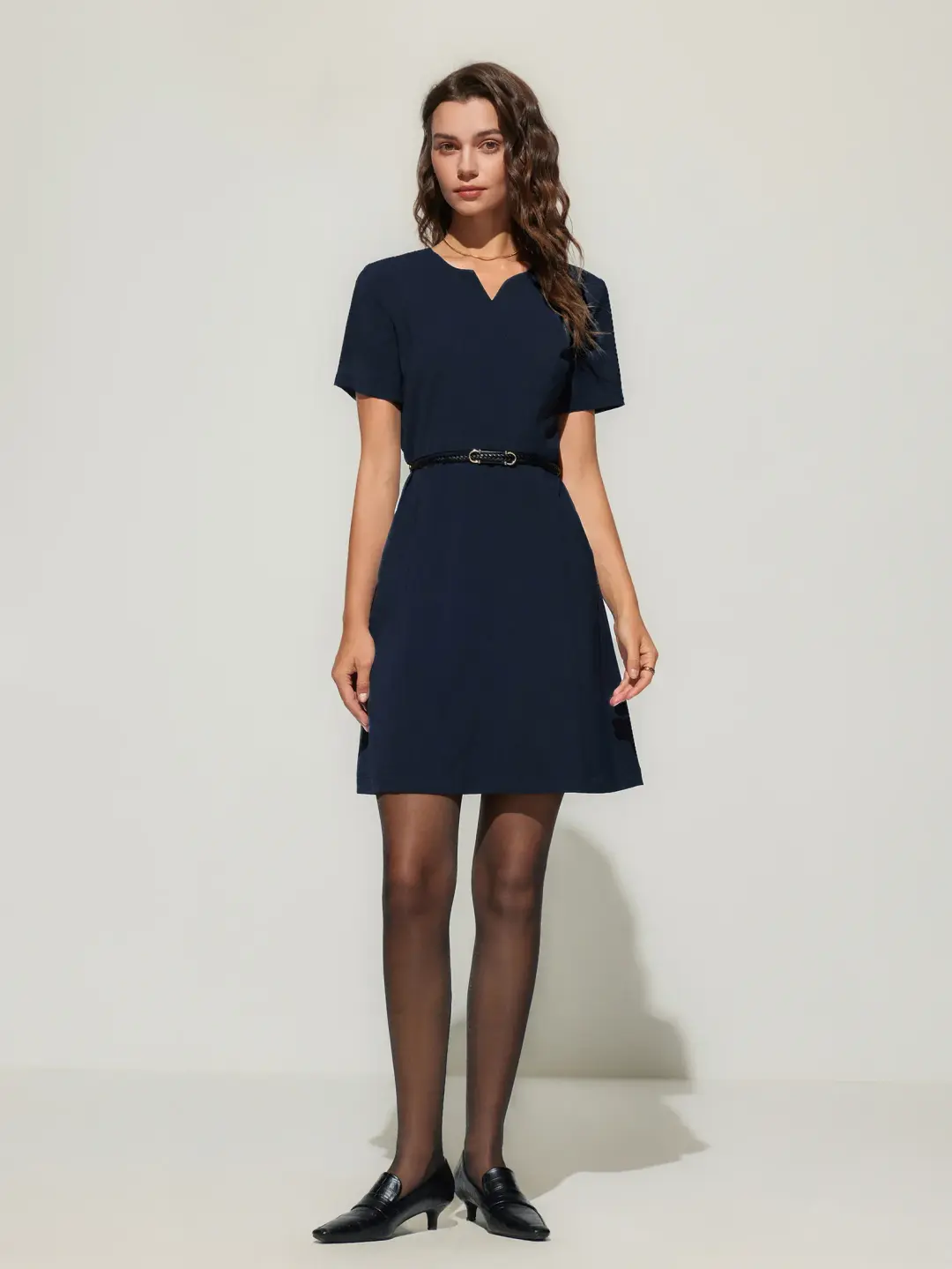 g2000 womenclothingcoolingmultiwaystretchashapedresswithbeltashapenavy mkp2000997 3