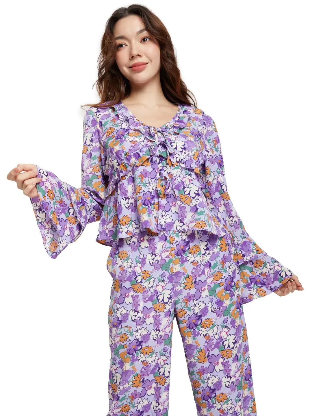 defry01 womenblouselongsleevesfloralprinted cds16312227 1