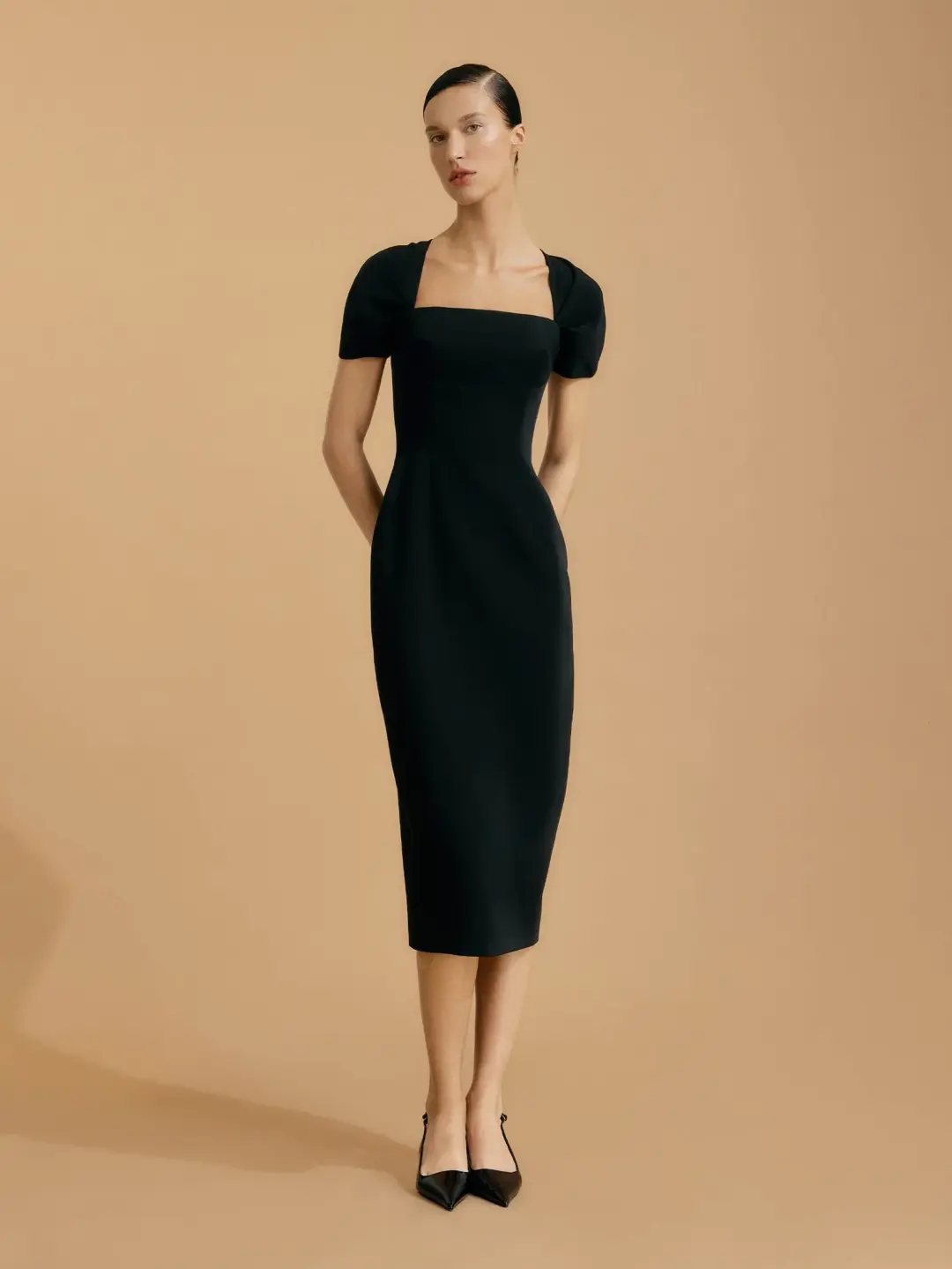 asava ss25ariasquareneckwomendressblack mkp2029339 2