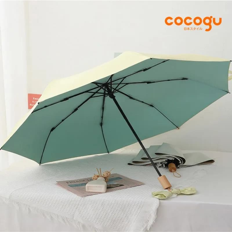 cocogu umbrellapastelseriesautomaticumbrellarainprotectionsunprotectionupf50beige mkp2067914 2