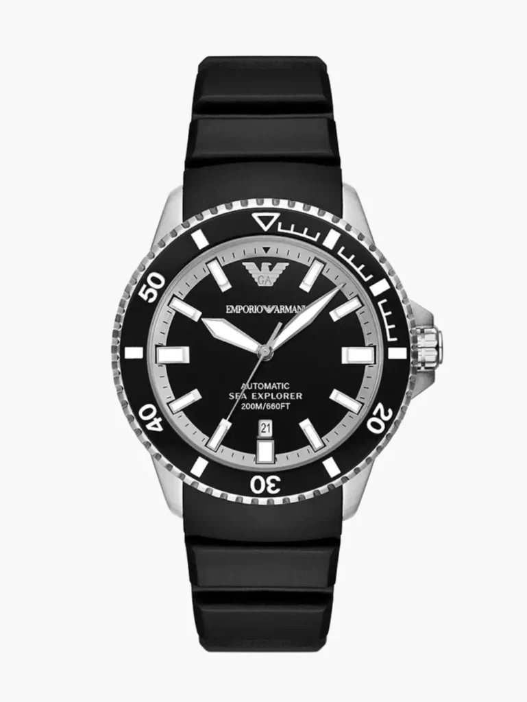 emporioarmani menswatchmodelar60078siliconeblack mkp1850538 1