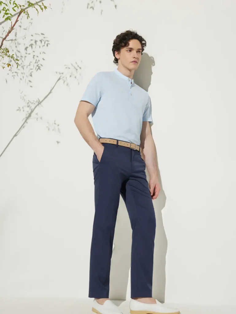 g2000 menclothingsuperlightmercerizedcottonpiqueshortsleevepoloteesmartfit5114146262blue mkp1997847 3