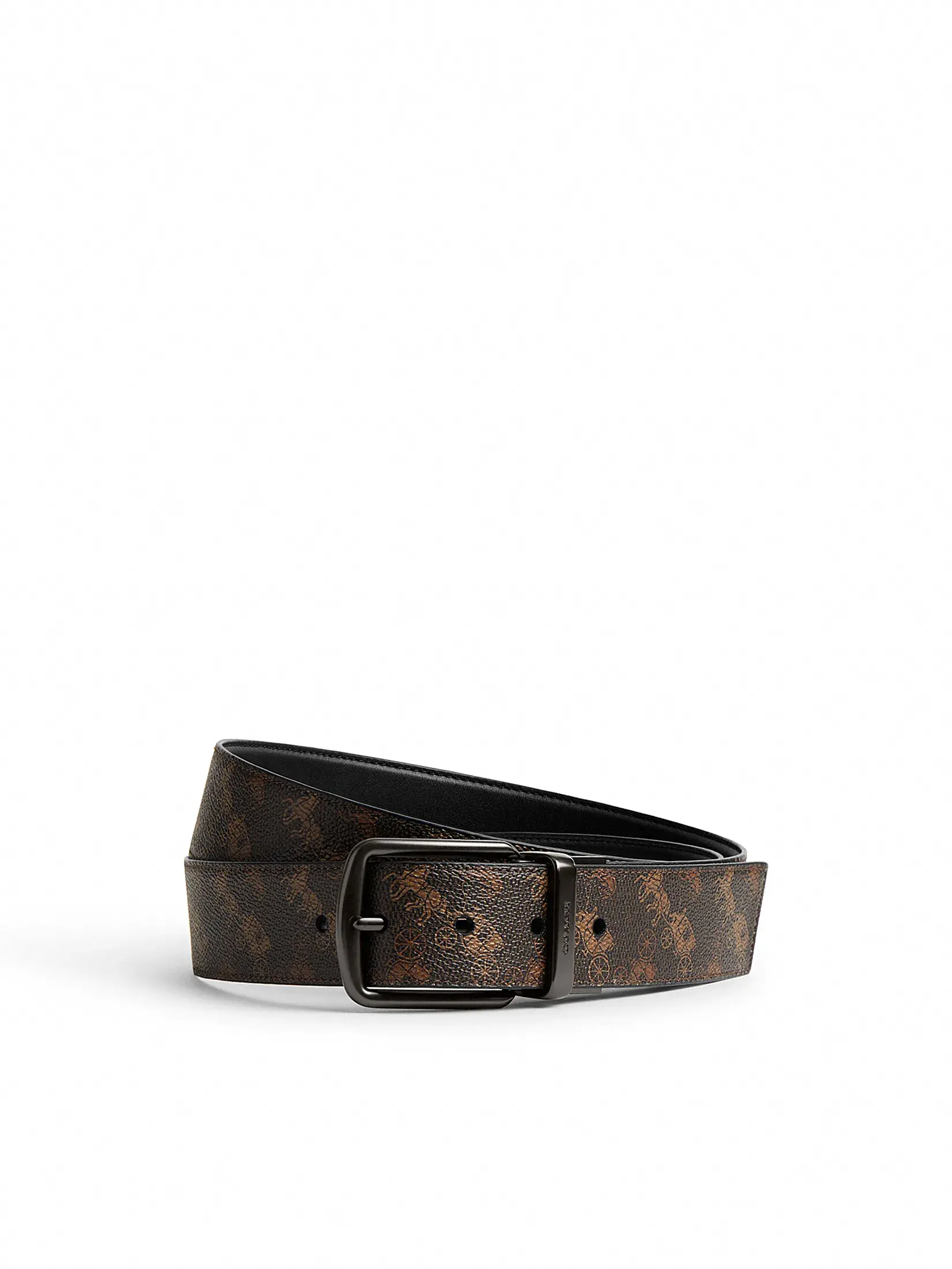 coach harnessbucklecuttosizereversiblebeltwithhorseandcarriageprint38mmmulti mkp2008011 1