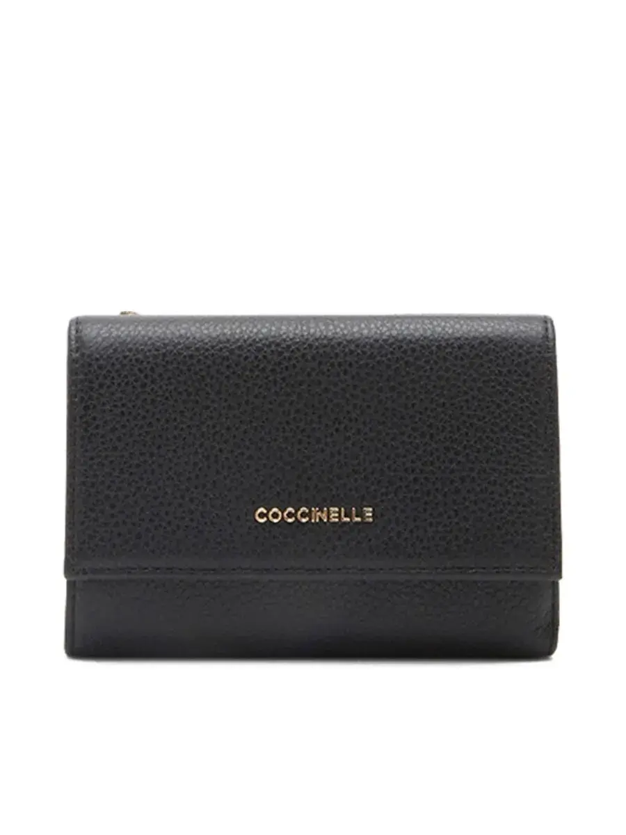 coccinelle walletmetallicsoft116601noir mkp1446309 1