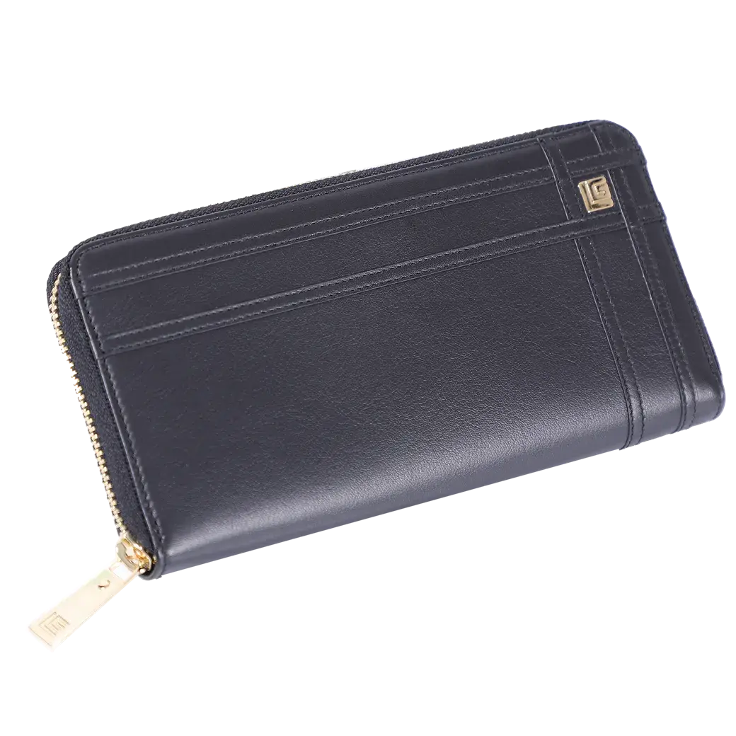 guylaroche guylarochewomenswalletleatherbaglongroundzipperblackmodelagp0904zs6bll mkp1093231005 1
