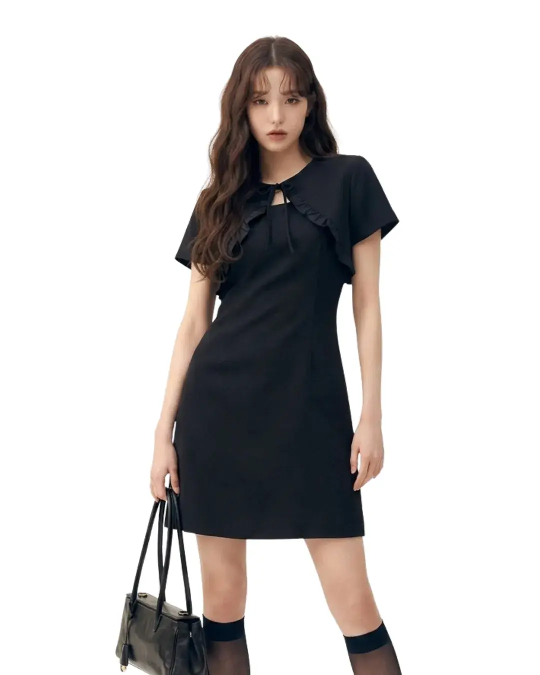 amila womendressshortsleevesmosscrepeblack mkp1093263950 1