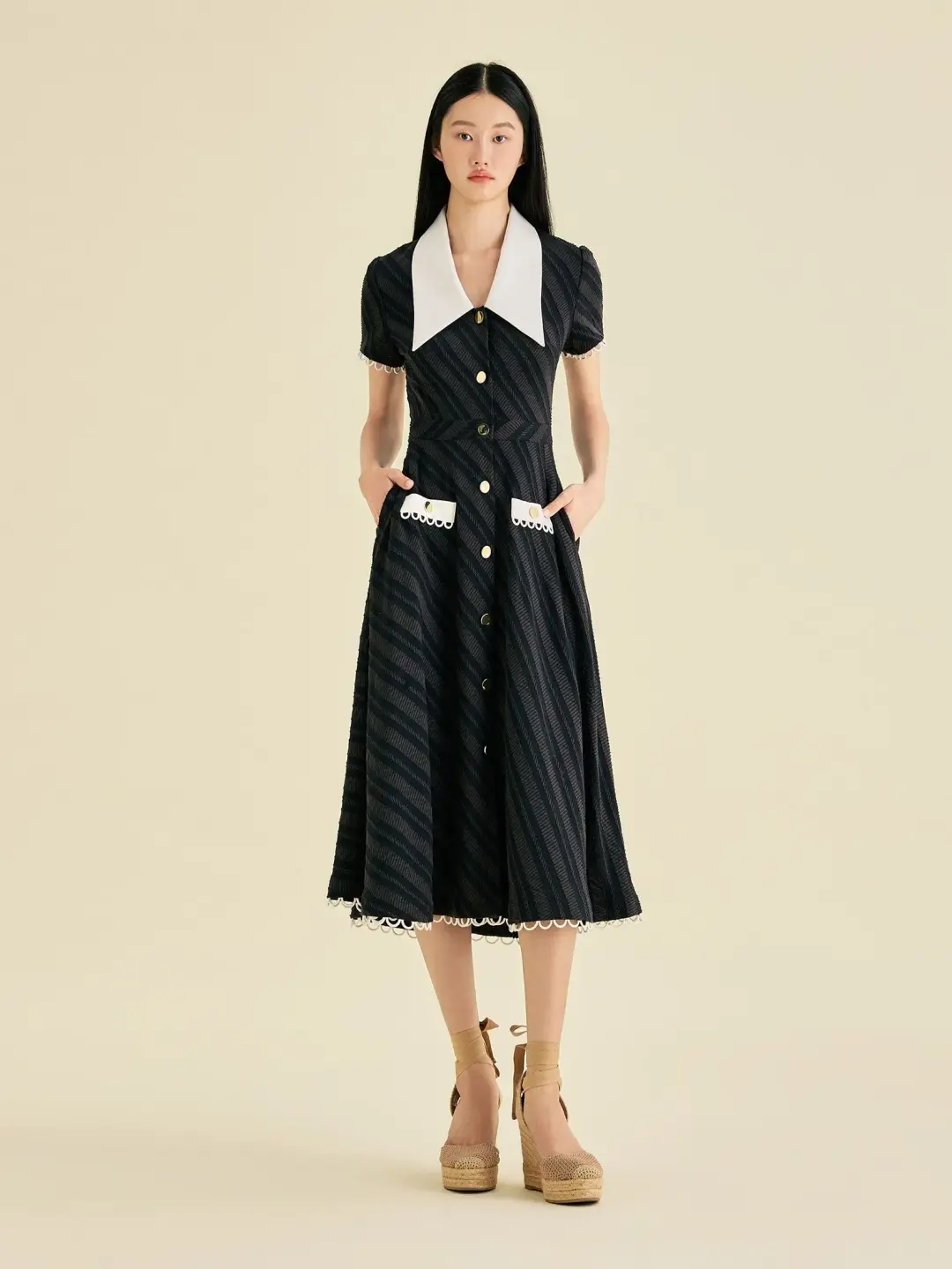 asv ss25aldawomenshortsleevedressblack mkp2024378 2
